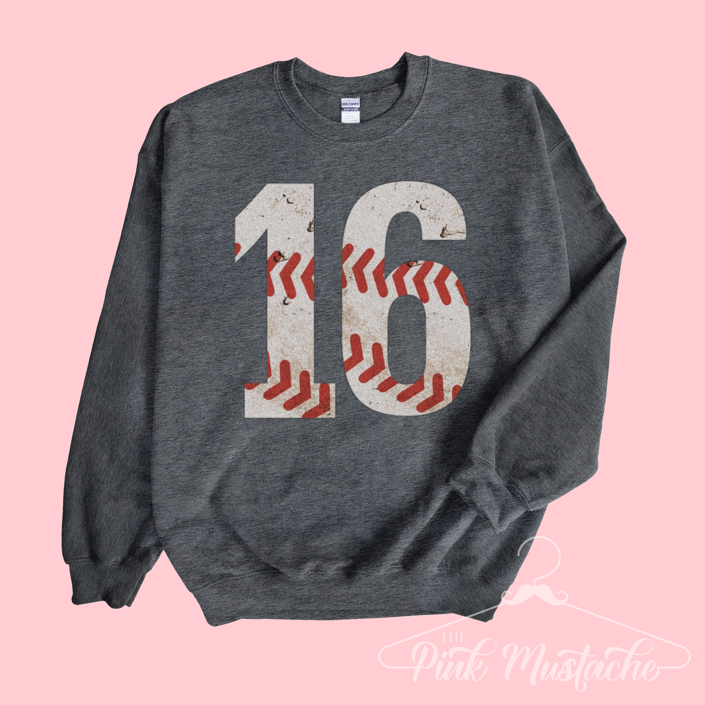 Custom Vintage Baseball Sweatshirt - Baseball Mom/ Baseball Girlfriend/ Baseball Fan Shirt with Number