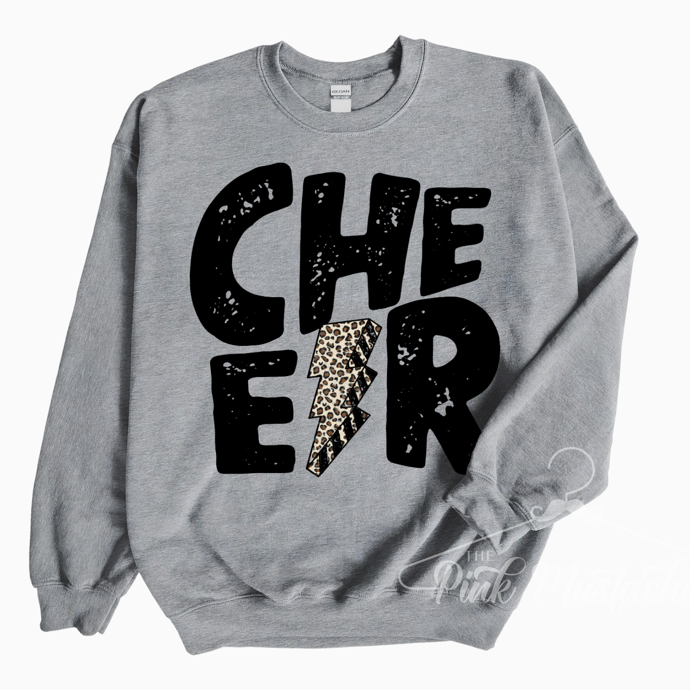 Lightning Bolt Cheer Unisex Sweatshirts Cheerleader Toddler Youth and Adult Sweater