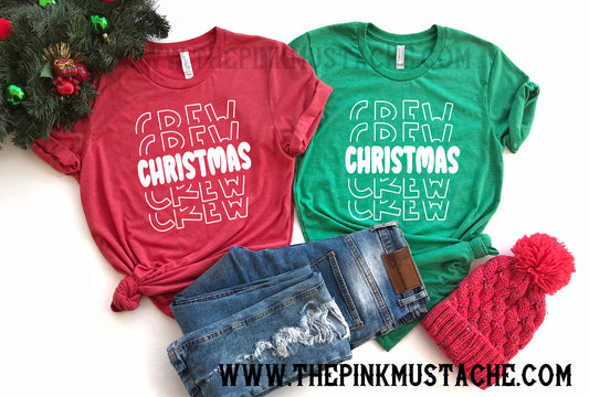 Christmas Crew Family Matching Tee/ Family Christmas Tees / Toddler, Youth, and Adult sizing