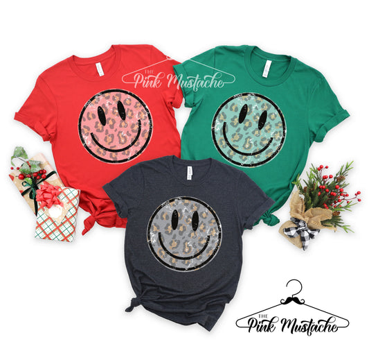 Distressed Smiley Face Shirts/ Super Cute Unisex Sized Shirt/ Youth and Adult Options