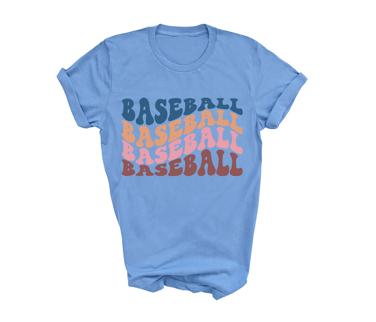 Comfort Colors or Bella Canvas Baseball Stacked Retro Tee/ Baseball Mom Shirt