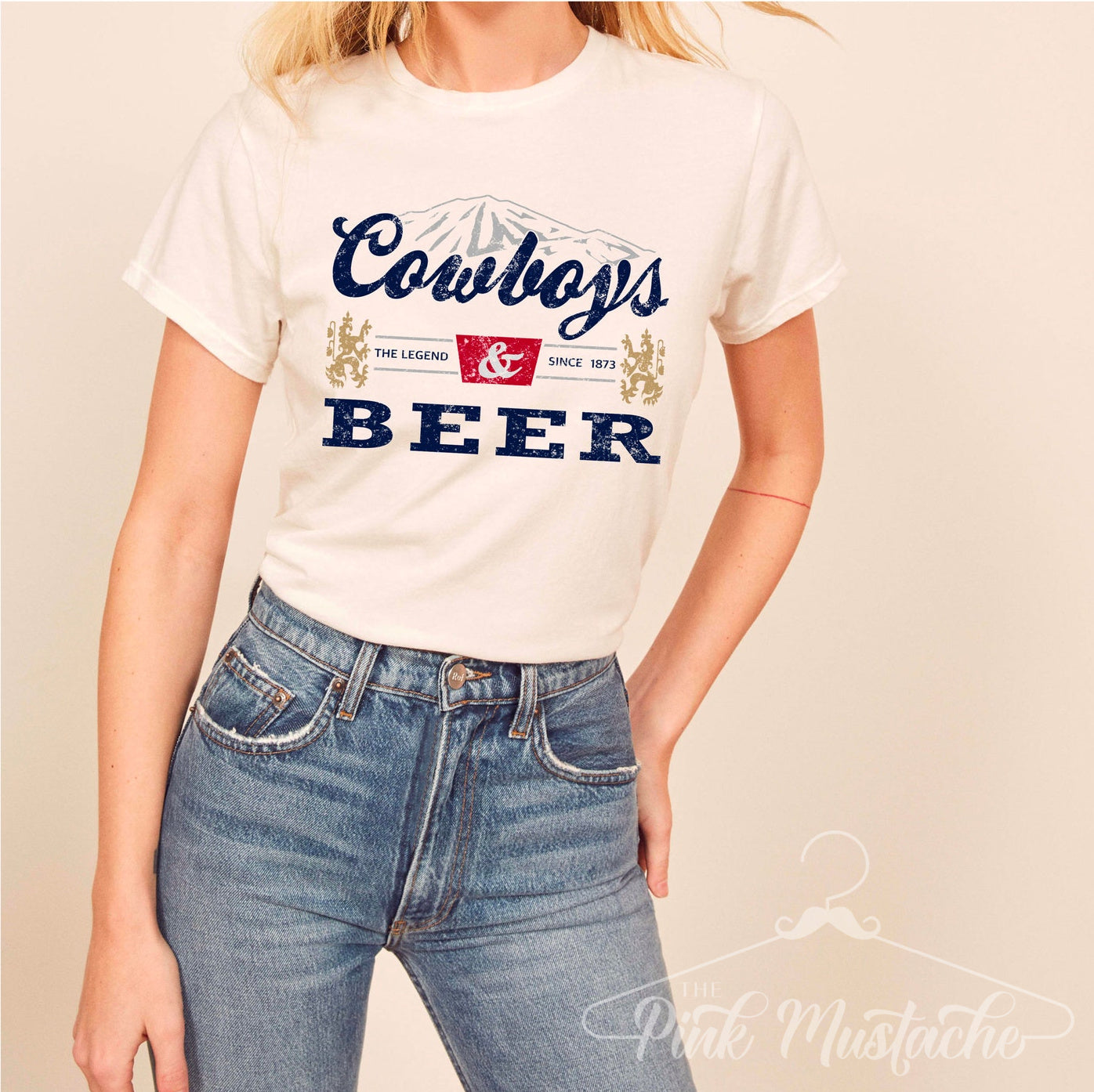 Cowboys and Beer Unisex Soft Style Tee