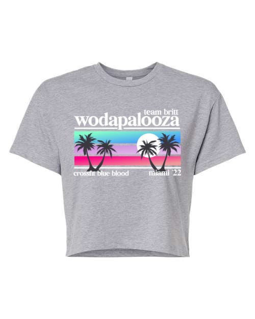 Team Britt- CFBB Wodapalooza Short Sleeved Cropped Tee