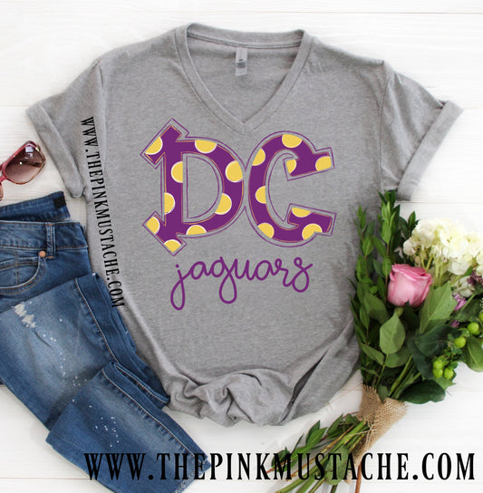DC (Desoto Central)  Game Day V-Neck Tee