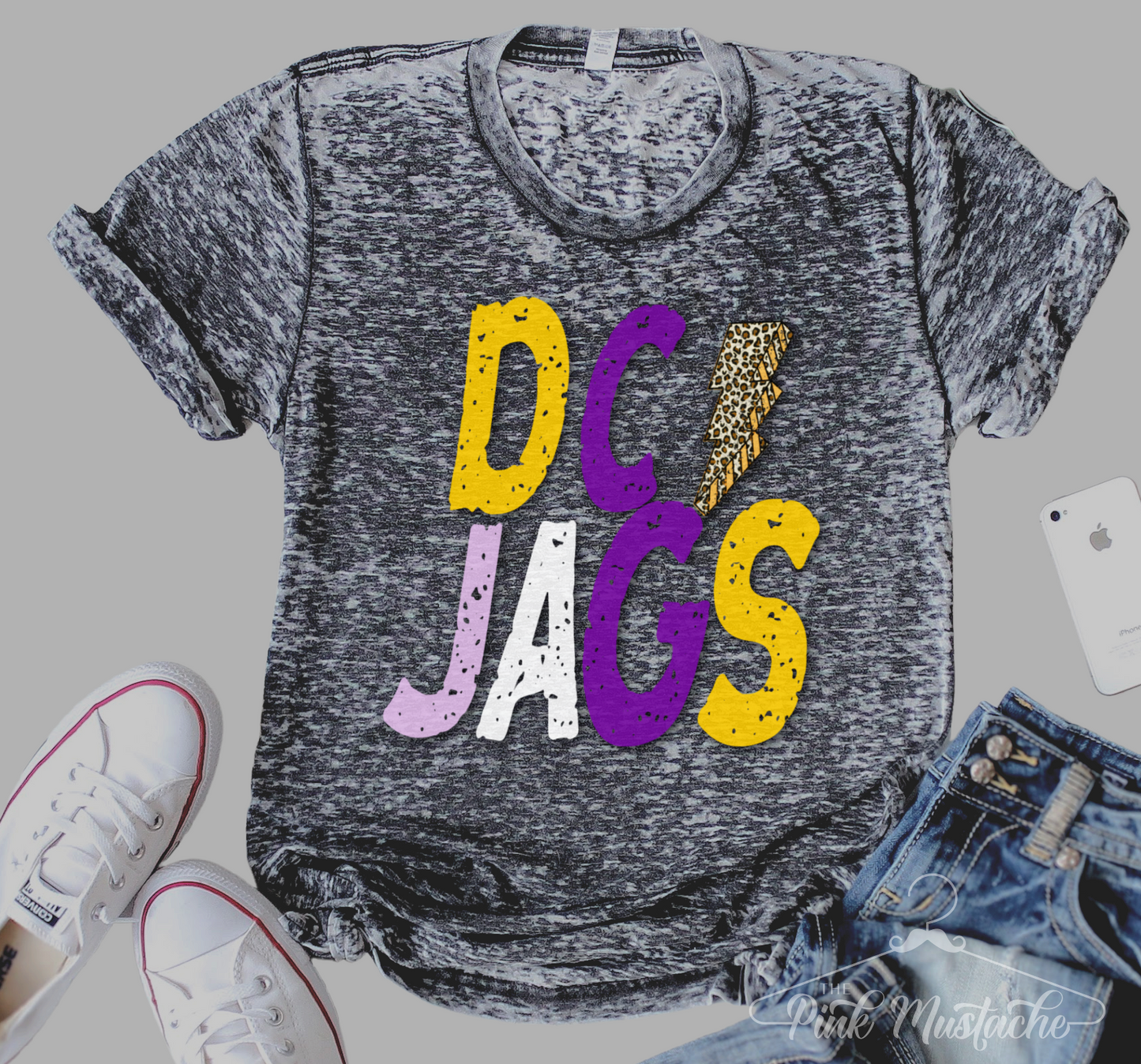 Acid Washed Desoto Central Jags Distressed Unisex Shirt / DC Jags -Desoto County Schools / Mississippi School Shirt