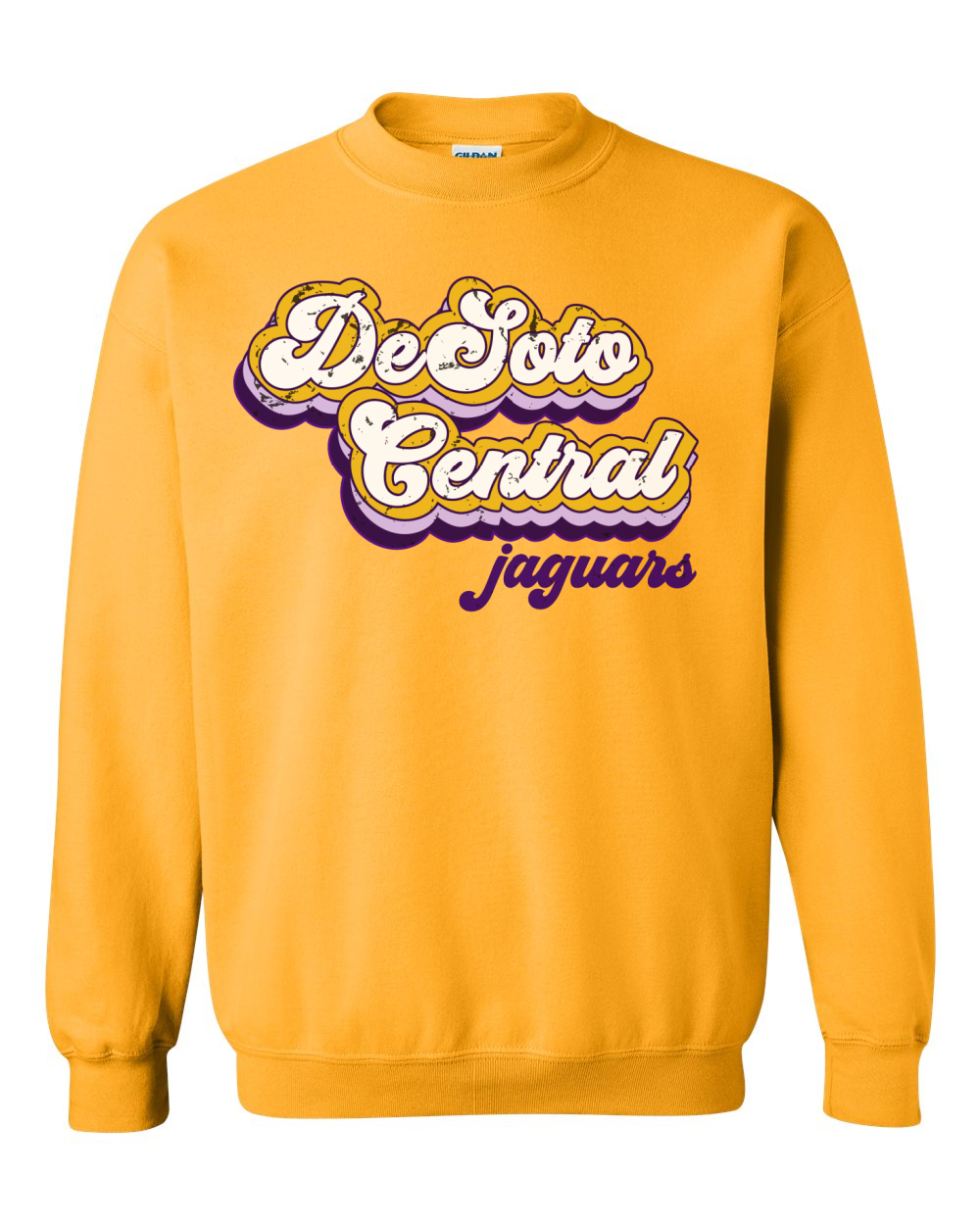 Desoto Central Jaguars Shirt Retro Design Sweatshirt / DC -Desoto Central Schools / Mississippi School Sweatshirt