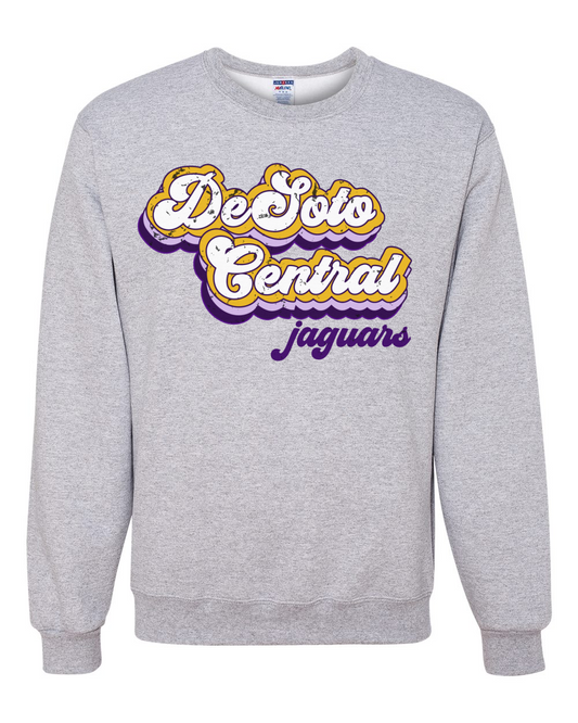 Desoto Central Jaguars Shirt Retro Design Sweatshirt / DC -Desoto Central Schools / Mississippi School Sweatshirt
