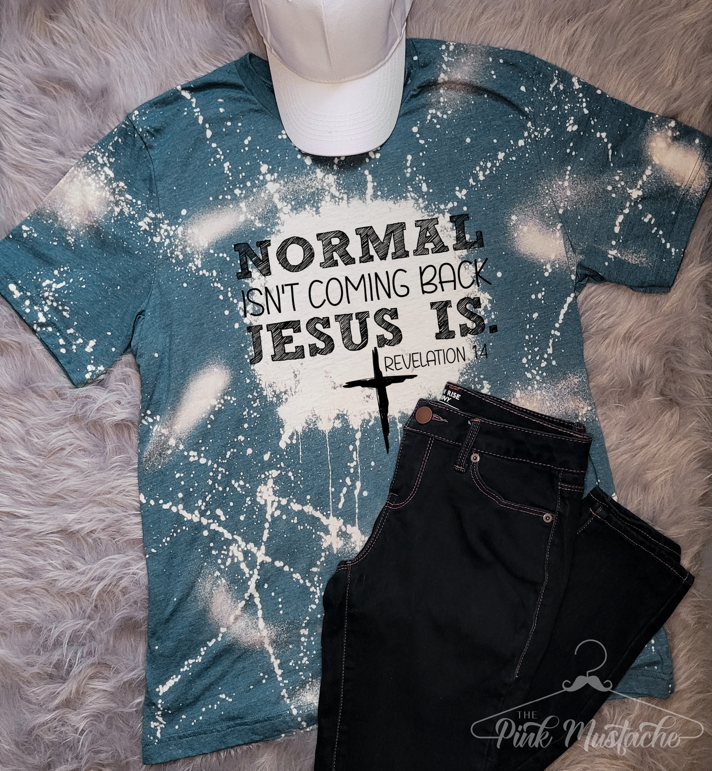 Softstyle Deep Heather Normal Isn't Coming Back Jesus Is Tee/ Religious Shirt