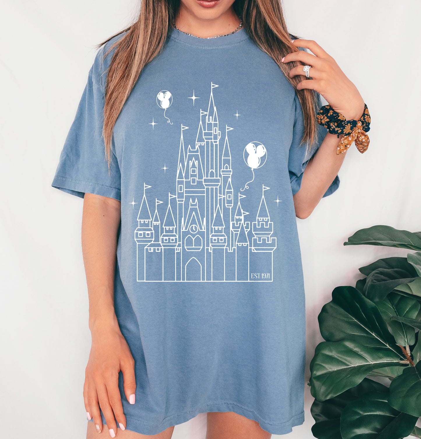 Blue Magical Castle Vacation Themed Shirt / Mouse Shirt/Toddler, Youth, Adult Sizes/ Mommy and Me Vacation Tees