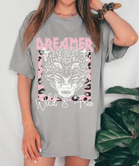 Comfort Colors or Bella Dreamer Wild and Free Rocker Tee/ Youth and Adult Sizes