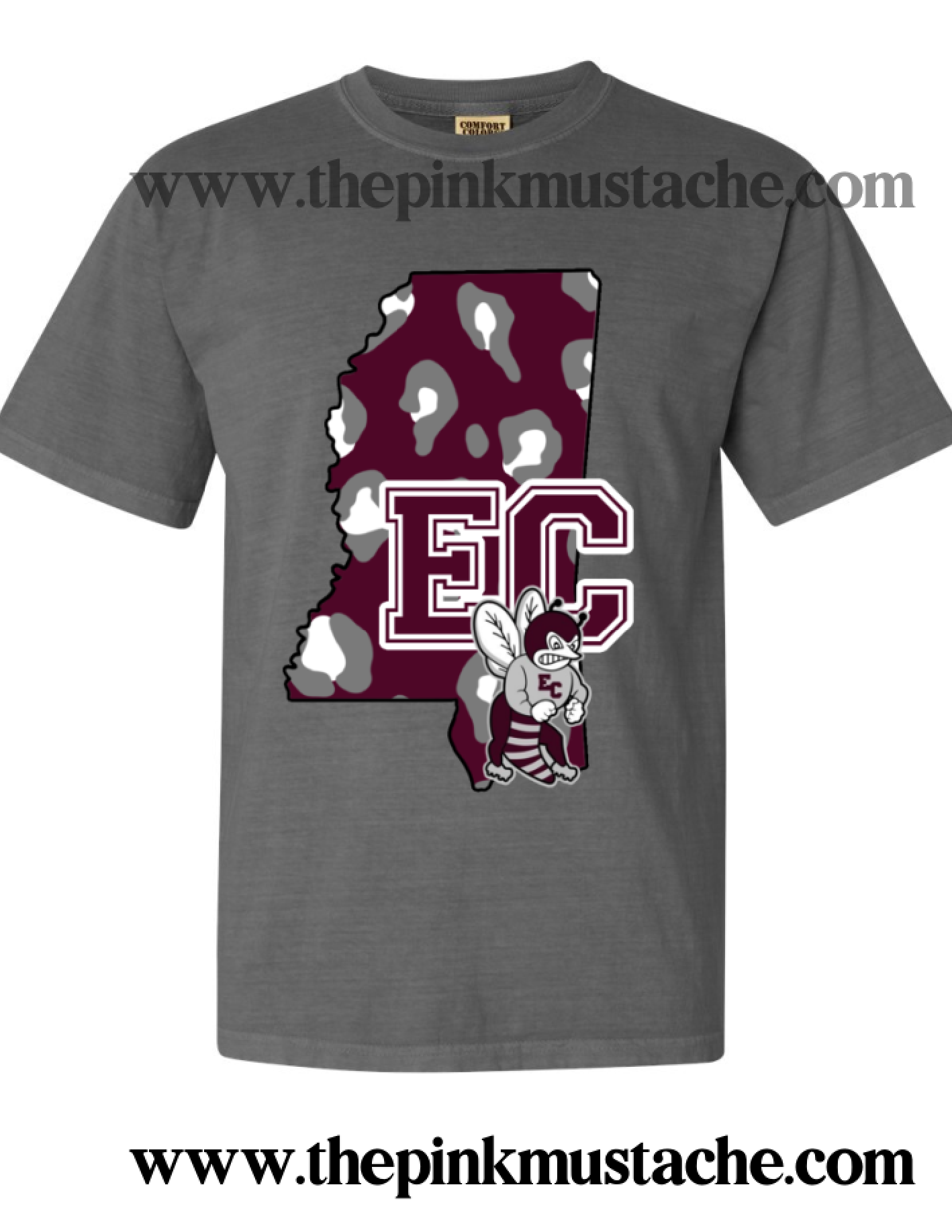 East Central Hornets Comfort Colors Long Sleeve Or Short Sleeve Shirt / Mississippi School Shirt