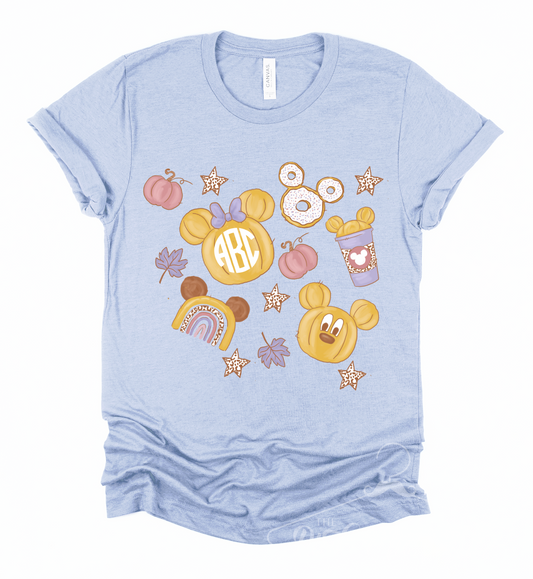Fall Magic Monogram Pumpkin Tee/ Youth and Adult Sizes