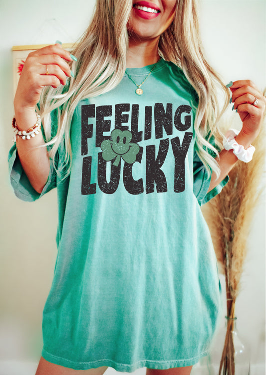 Bella Canvas or Comfort Colors Feeling Lucky St. Patricks Day Tee/ Youth and Adult Sizes / St Patty's Day