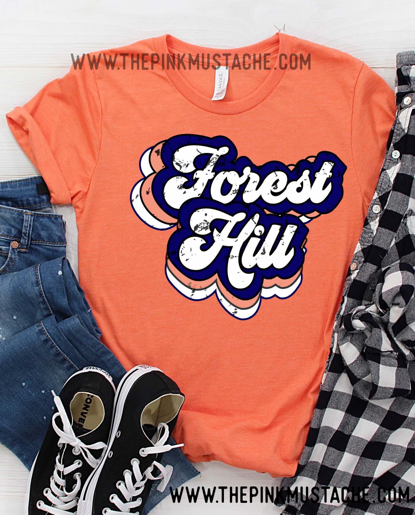 Forest Hill Foxes Retro Shirt / Custom School Shirts