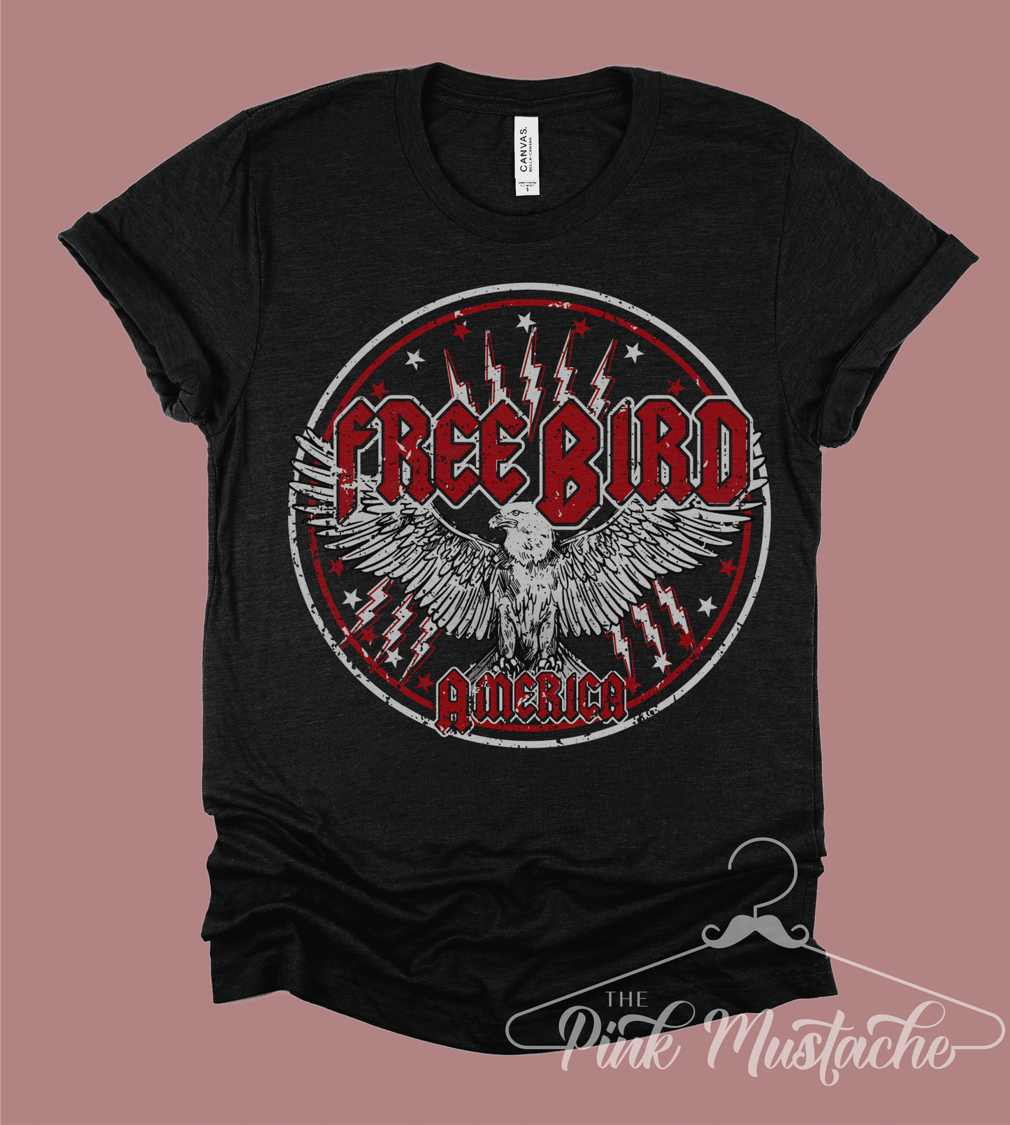 Free Bird America Be Free Rocker Rock N Roll Tee / Bella Canvas Shirts / Rocker Tees/ Rocker Tee/ Youth and Adult Sizes Available