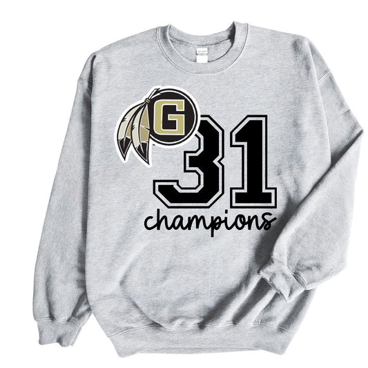 Custom Number Gaffney Indians Sweatshirt - Unisex Sizing
