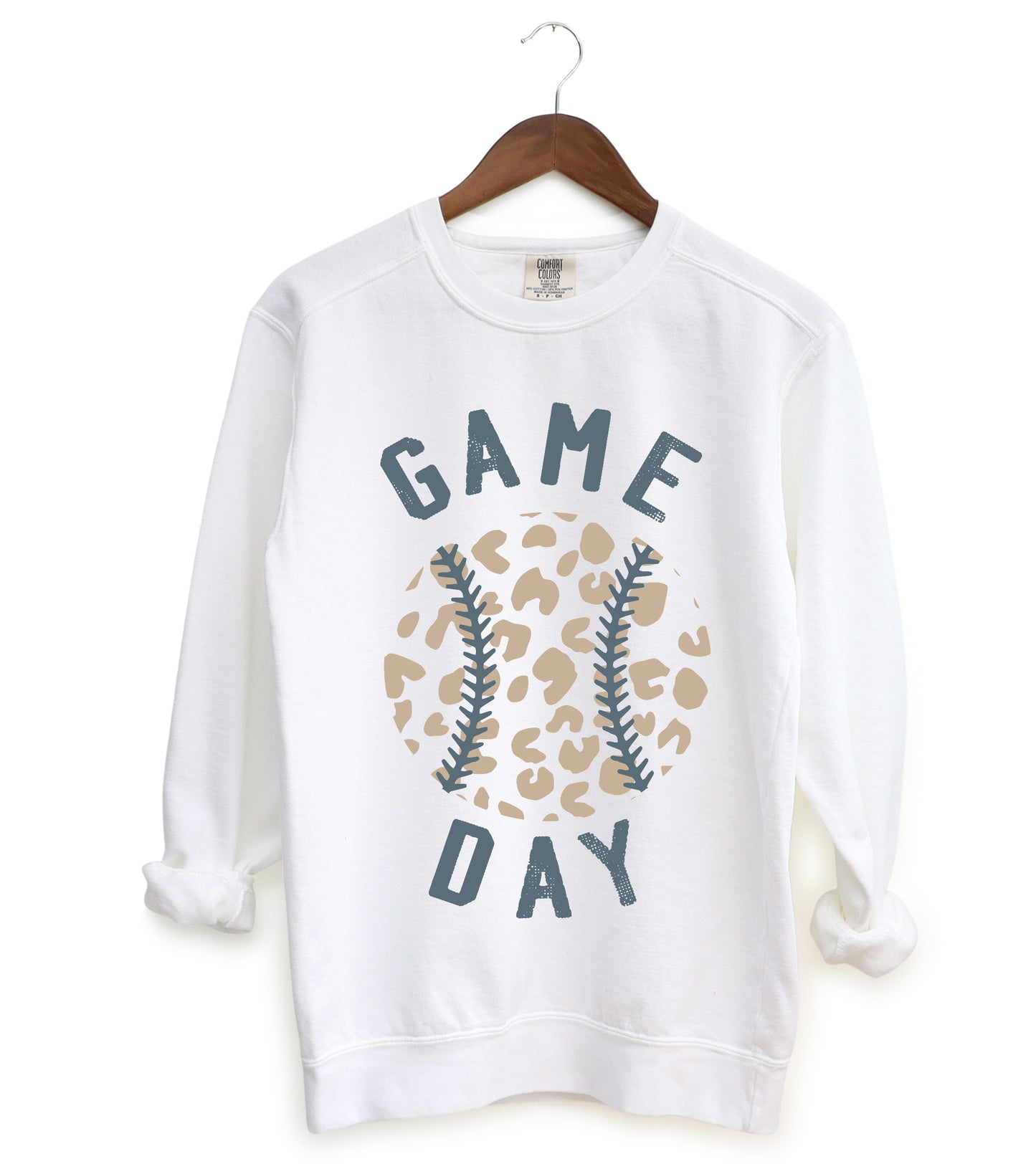 Gildan, Bella Canvas, or Comfort Colors Baseball Game Day Sweatshirt -Youth, Adult Sized