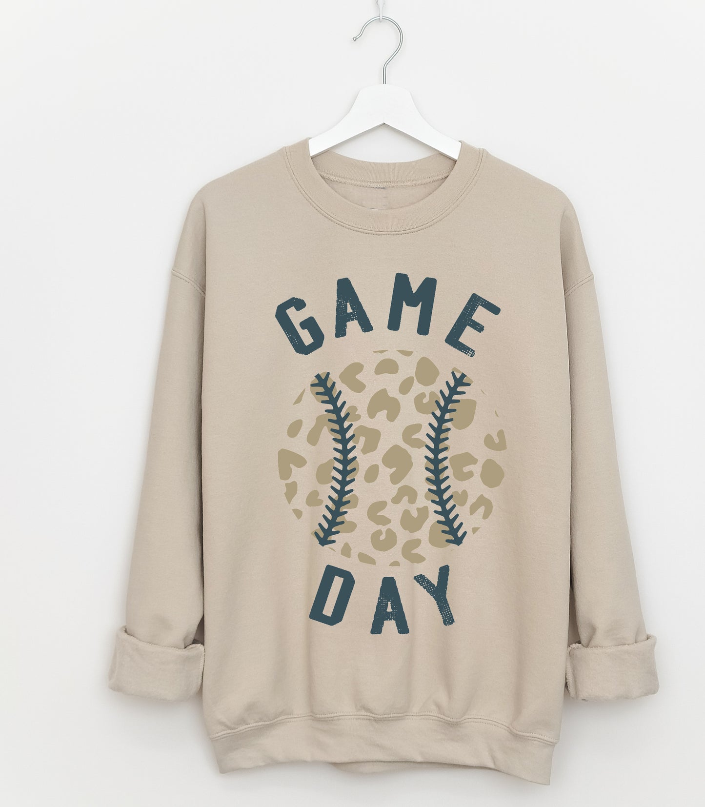 Gildan or  Bella Canvas Baseball Game Day Sweatshirt - Adult Sized