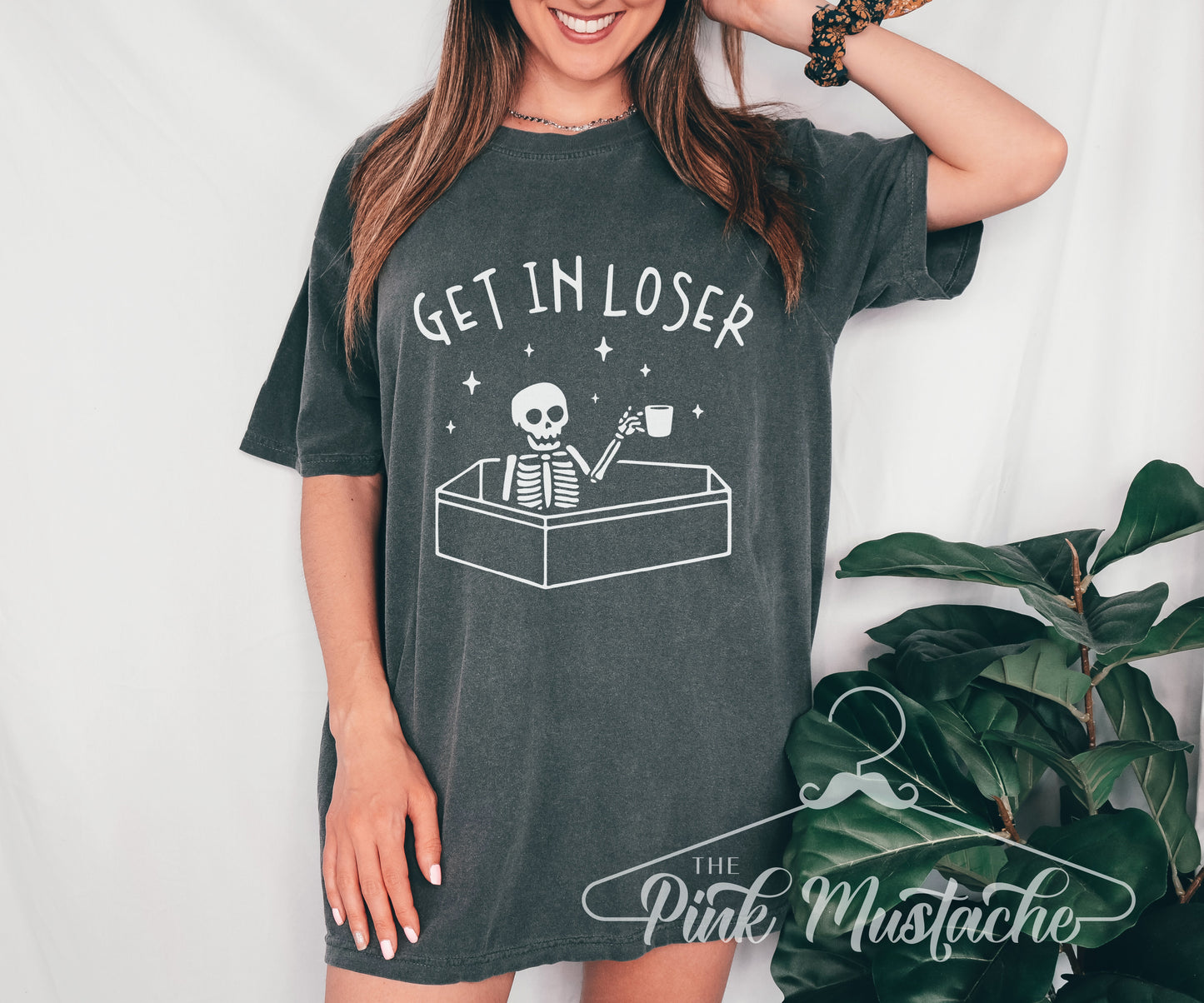 Comfort Colors Get In Loser Funny Coffin Halloween Tee/Halloween Fall Shirt/ Youth and Adult Shirts