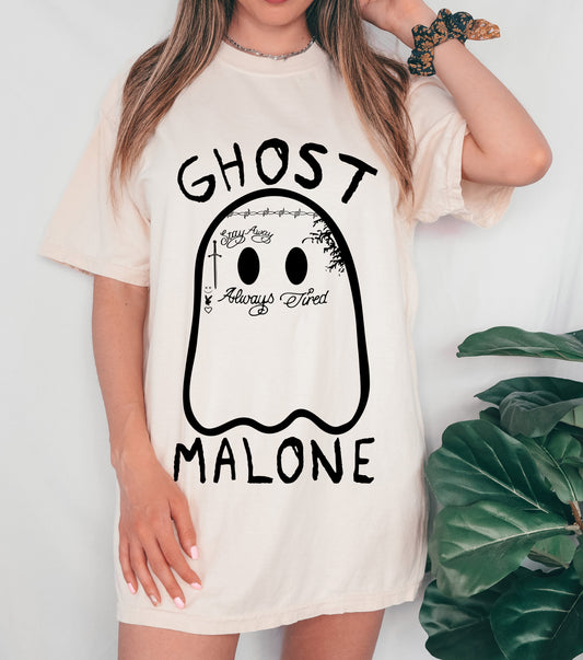 Bella or Comfort Colors Ghost Malone Shirt/ Halloween Tee