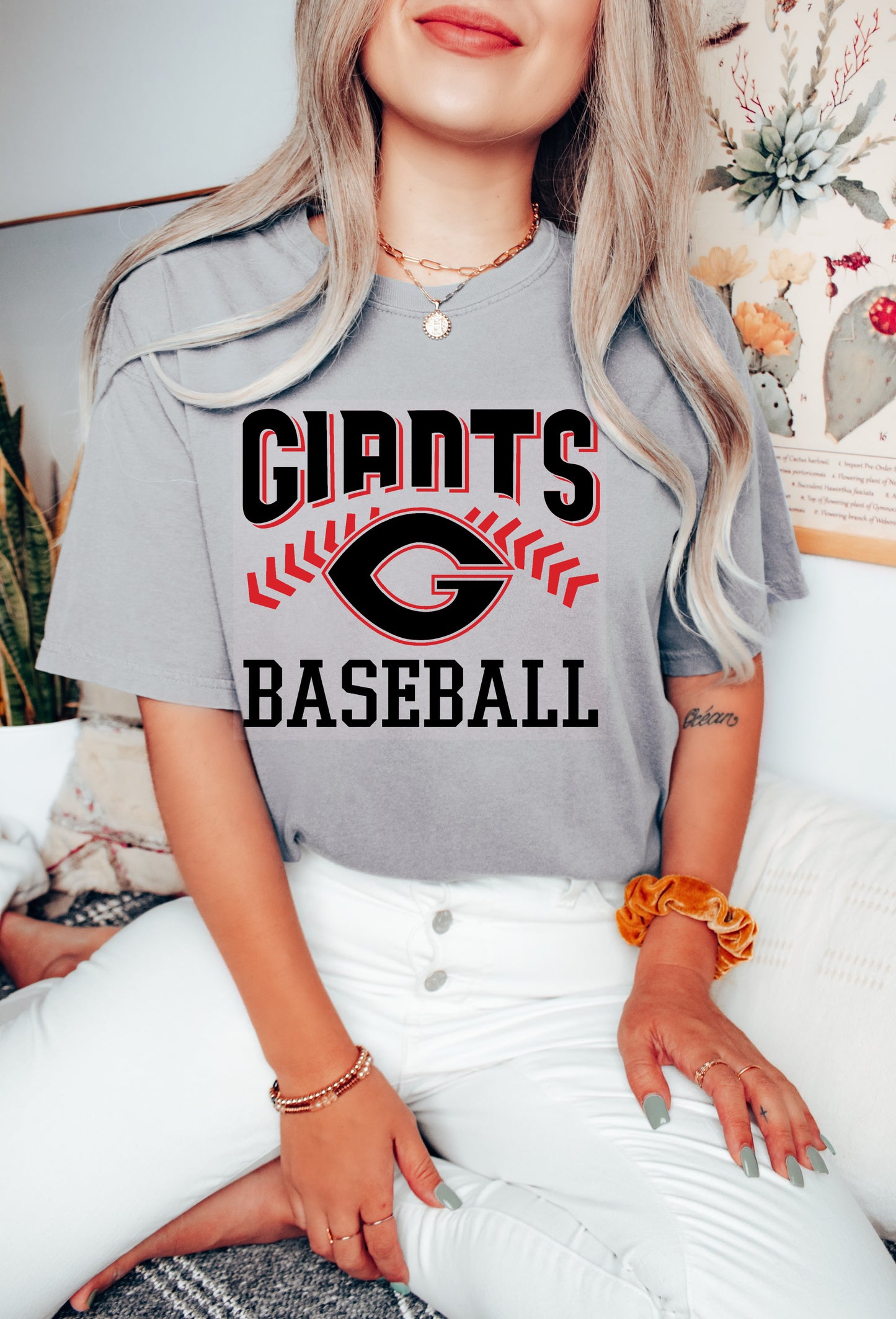 Germantown Giants Baseball Tee/ Comfort Colors or Bella Brand Tee/ Youth and Adult Sizes