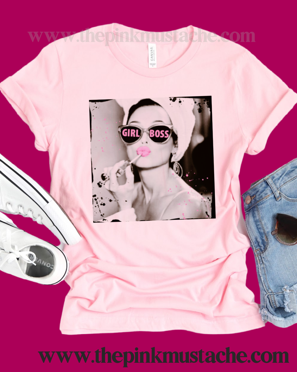 Girl Boss Soft Style Hepburn Tee/ Women Supporting Women T-Shirt/ Youth and Adult Sizes Available