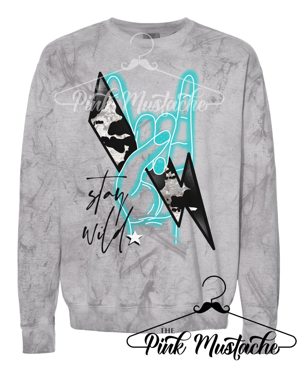 Comfort Colors Colorblast Stay Wild Rocker Sweatshirt - Sizes and Inventory Limited