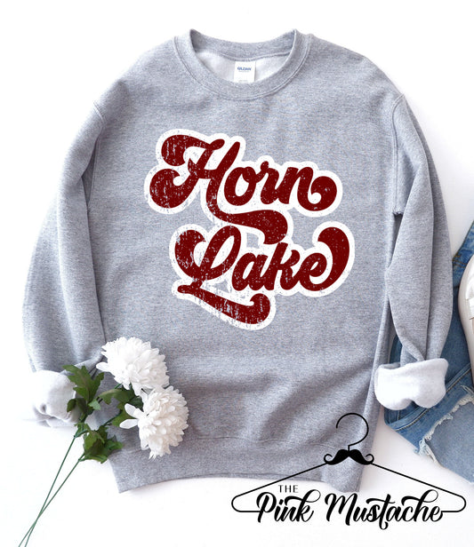 Horn Lake Unisex Sweatshirt / Youth and Adult Sizes/ Desoto County Schools / Mississippi School Shirt