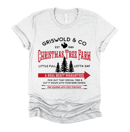 Griswold and Co. Christmas Tree Farm  Soft Style Tee /Christmas Tees / Youth and Adult Sizes Available