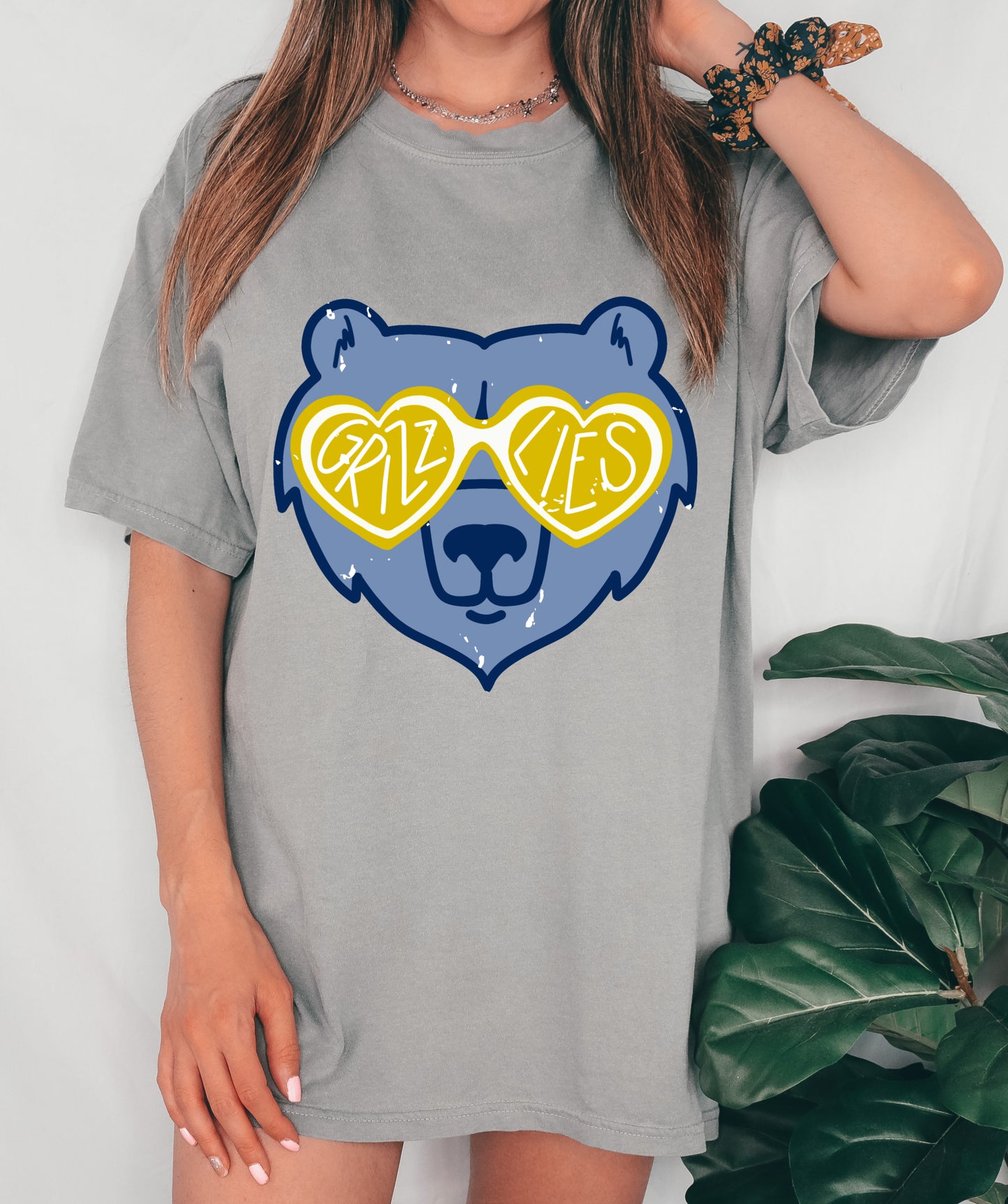 Youth and Adult Grizzlies Tee/ Multiple Colors/ Comfort Colors or Bella
