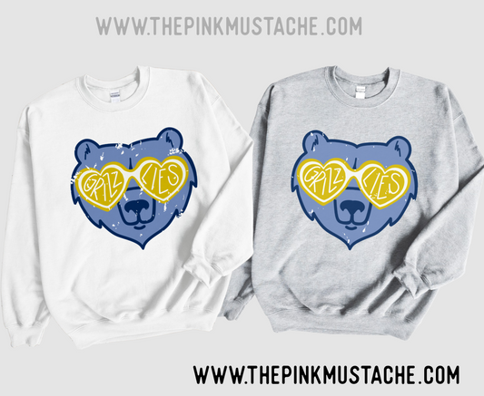 Youth and Adult Grizzlies Sweatshirts/ Multiple Colors