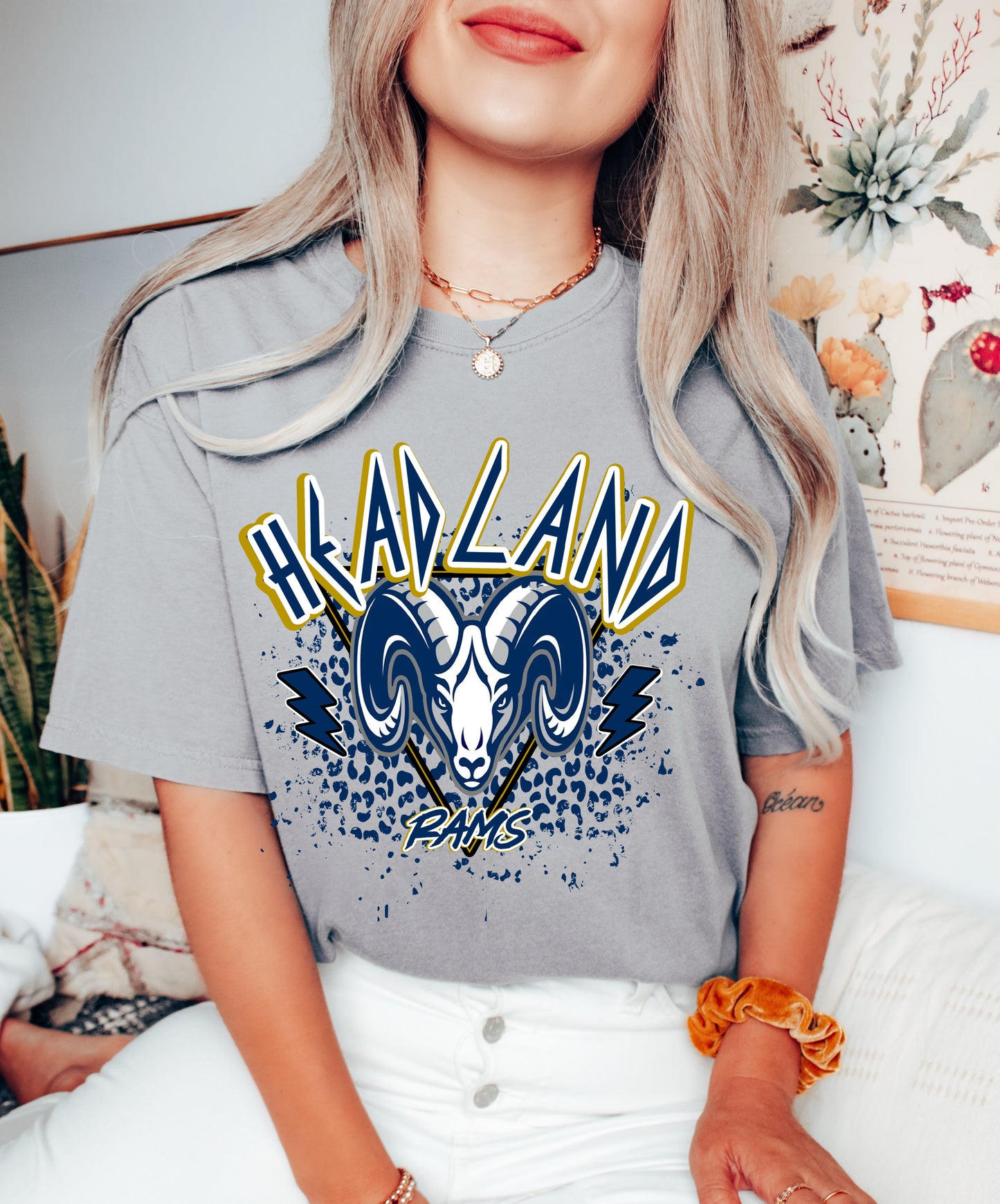 Headland Rams Rocker Tee/ Comfort Colors or Bella Canvas