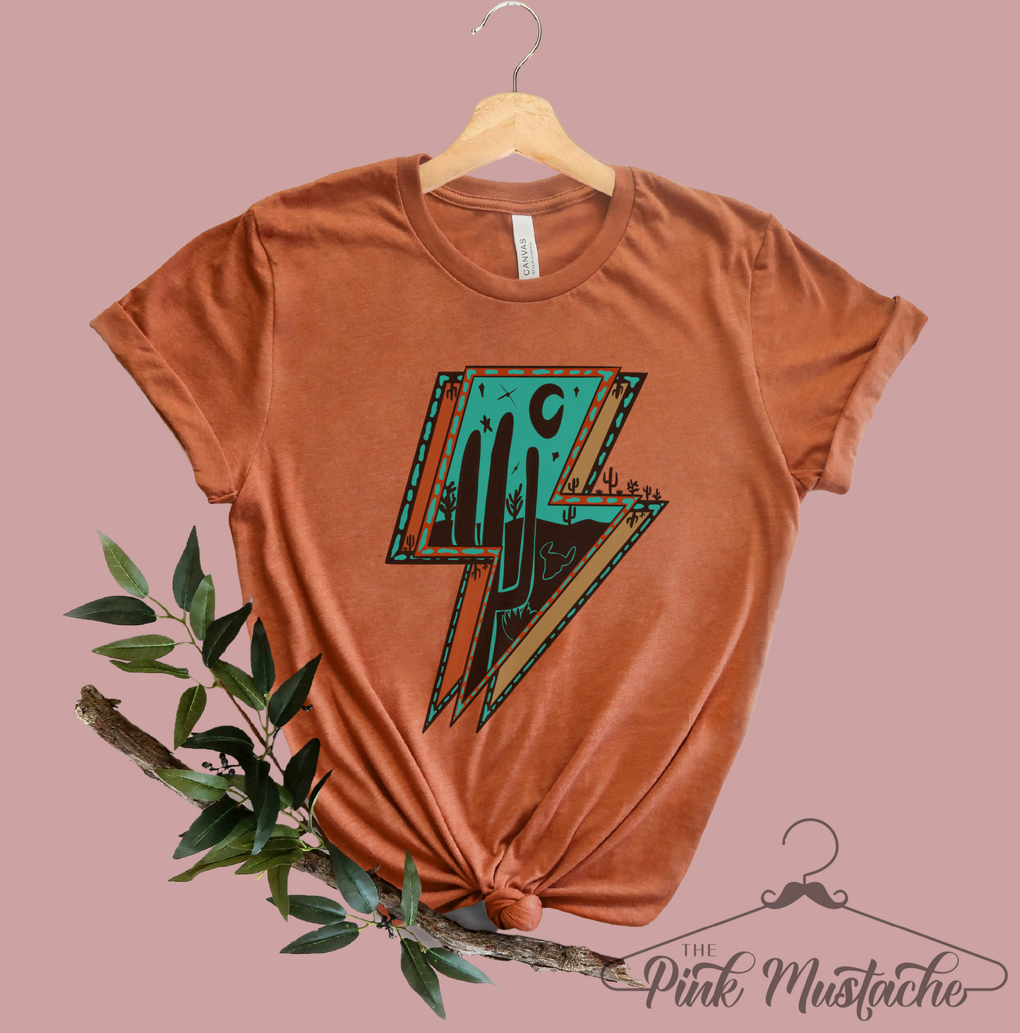 Western Lightning Cactus Soft Style Tee /Youth and Adult Sizes Available/ Country Western Unisex Softstyle T-Shirt
