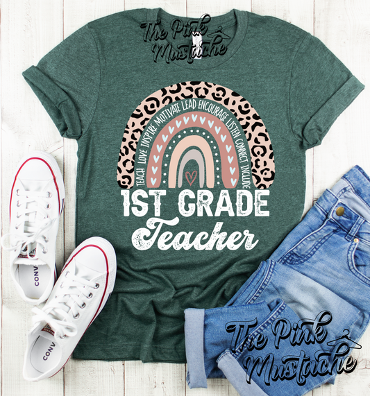 Back To School Rainbow Teacher Tees / Teacher Shirts /All Grades Available