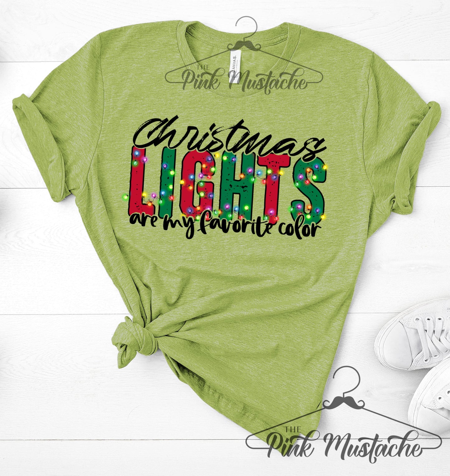 Christmas Lights Are My Favorite Color Shirt / Youth and Adult sizing