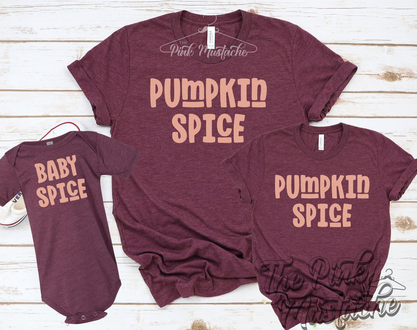 Pumpkin Spice / Baby Spice/ Youth, Infant, Toddler, and Adult Family Fall Tees / Fall Style Tee / Bella Canvas Tee/ Halloween Shirts