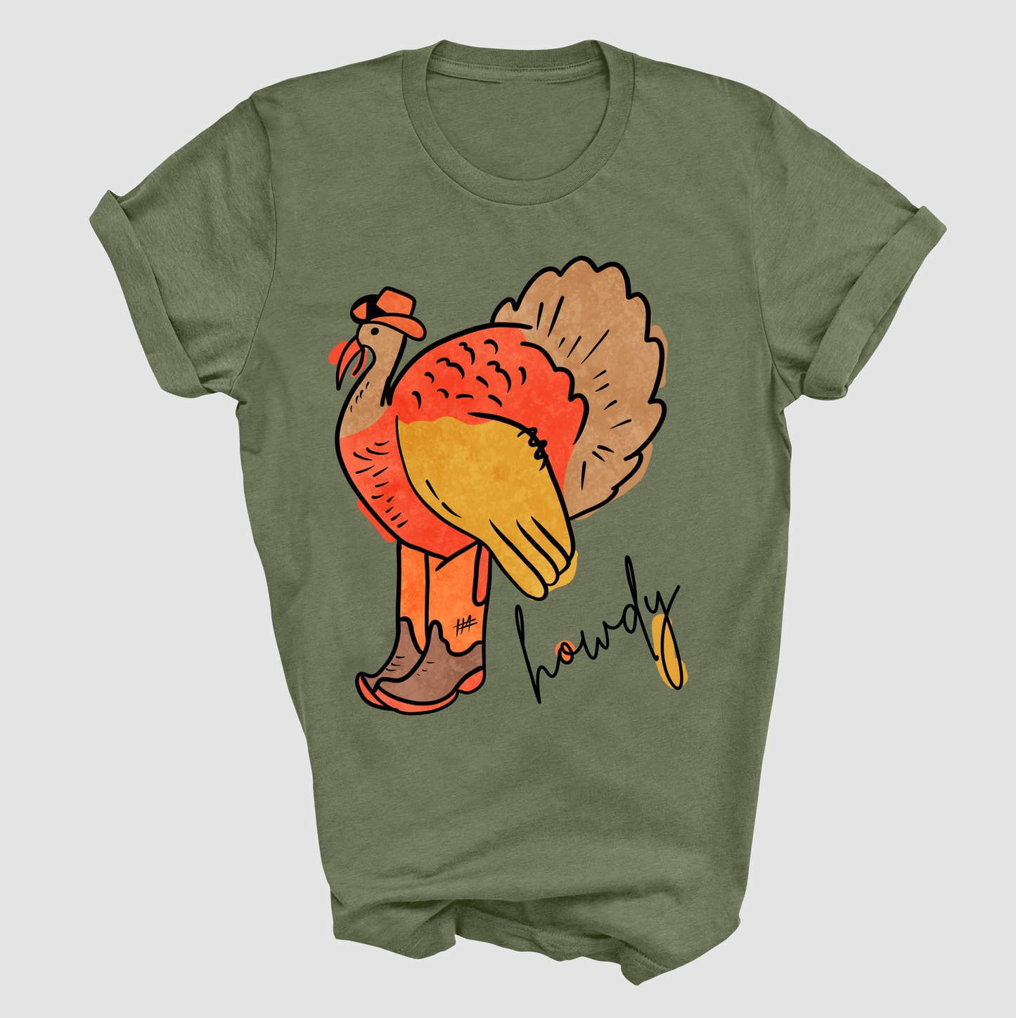 Comfort Colors or Bella / Howdy Turkey Thanksgiving Shirt / Youth and Adult Thanksgiving Tee