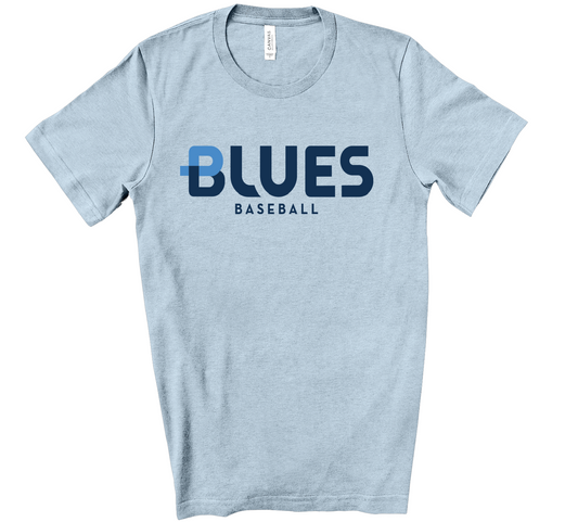 Bella Canvas Blues Baseball Tee/ Baseball Mom Shirt