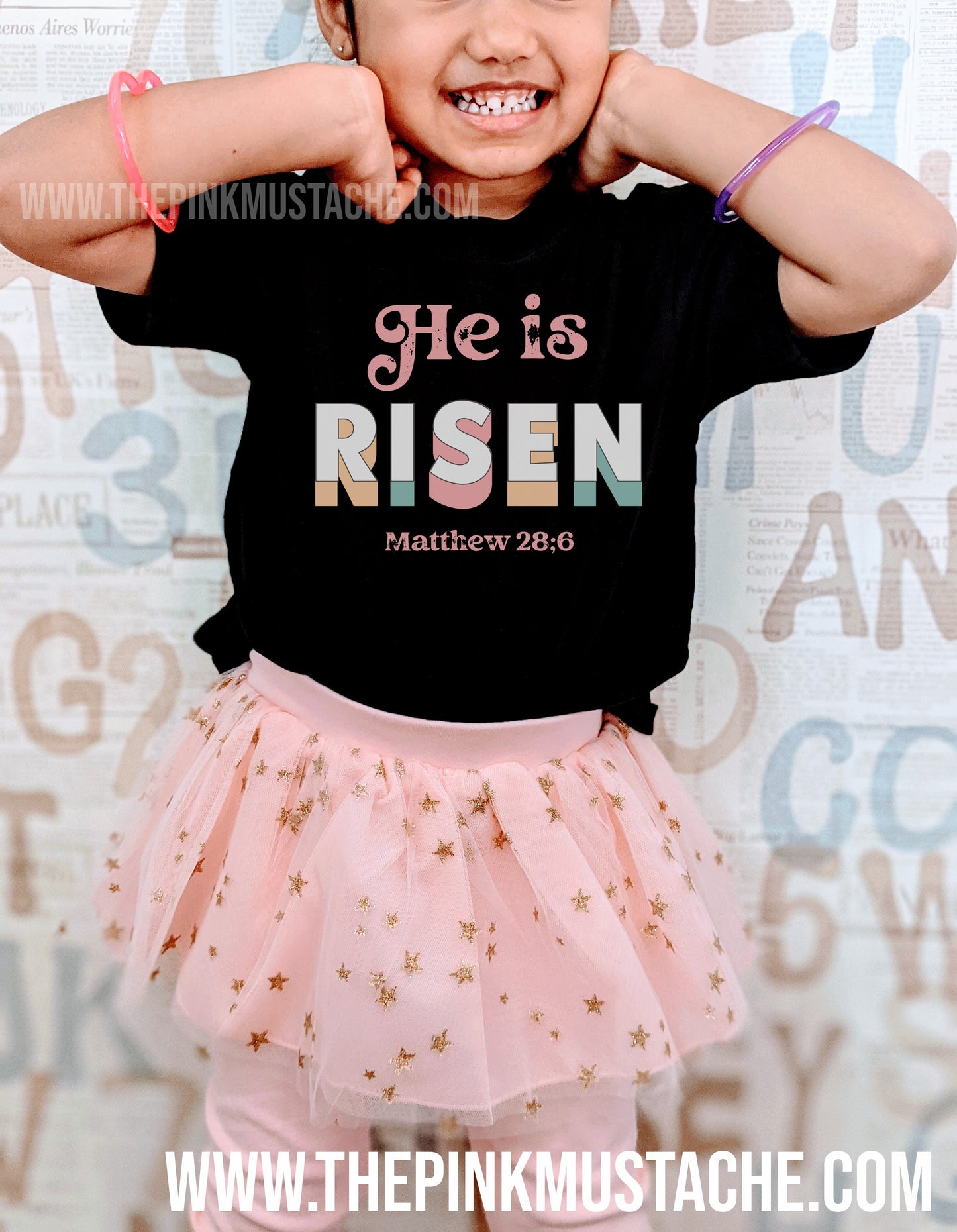 Easter He Is Risen Toddler, Youth, and Adult Matching Tees /Bella Canvas Youth and Adult Sizing Available/ All Sizes Available
