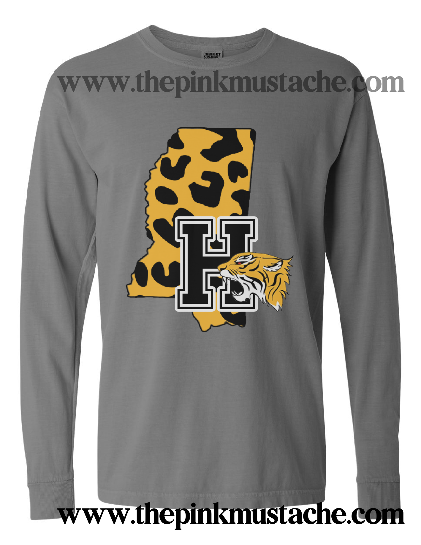 Hernando Tigers Comfort Colors Long Sleeve Or Short Sleeve Shirt / DC -Desoto County Schools / Mississippi School Shirt