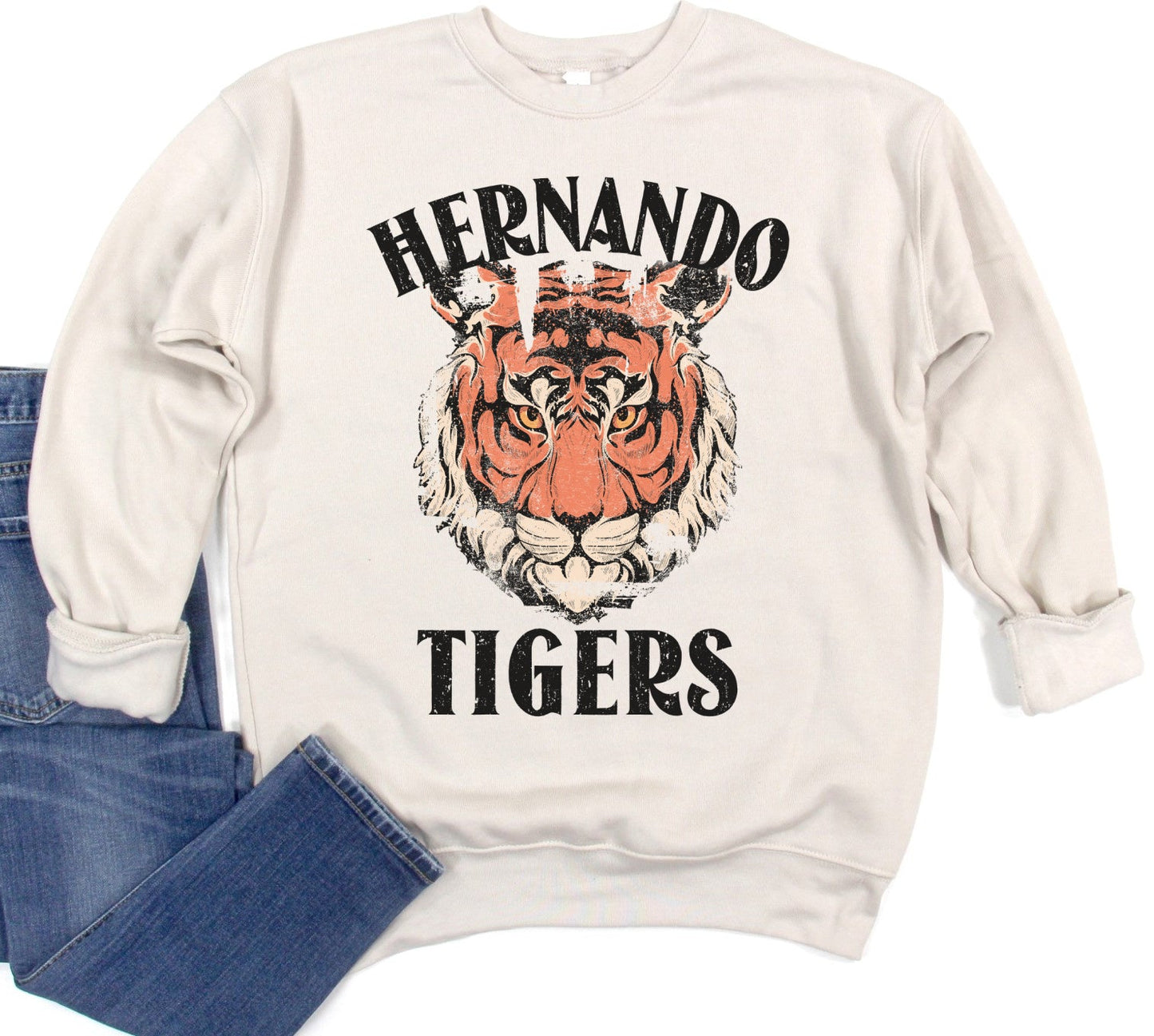 Hernando Tigers Sweatshirt/ DC -Desoto County Schools / Mississippi School Shirt