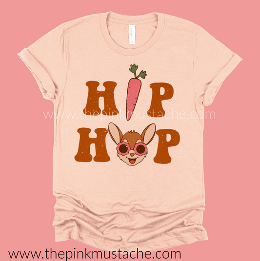 Hip Hop Bunny Cute Easter Softstyle Tee -  Toddler, Youth, and Adult Sizes/Religious Tee/ Unisex Sized Tee / Easter Spring Shirt