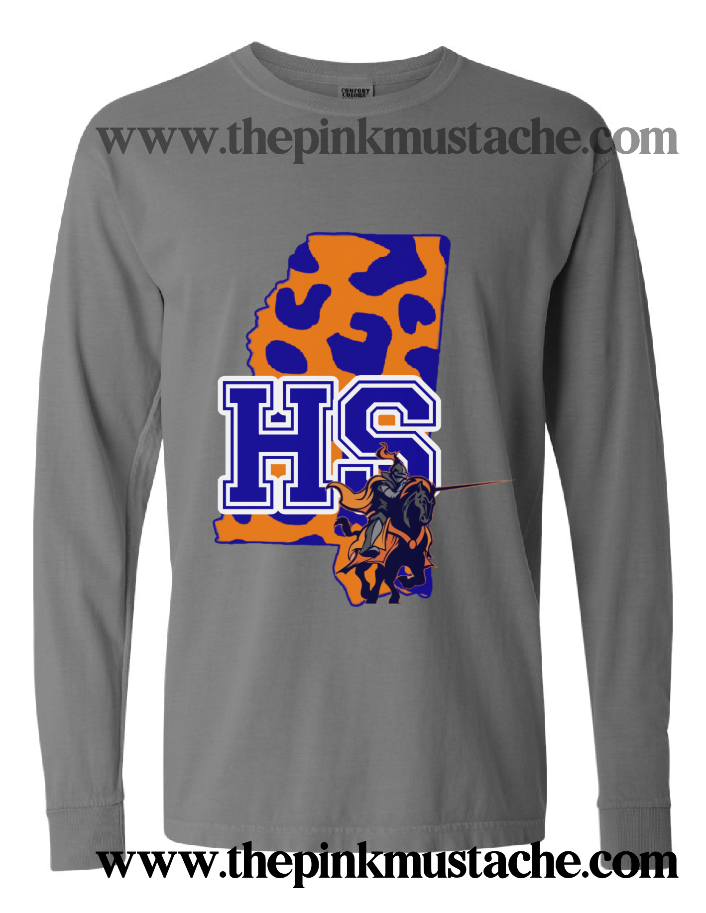 Hope Sullivan Chargers Comfort Colors Long Sleeve Or Short Sleeve Shirt / DC -Desoto County Schools / Mississippi School Shirt