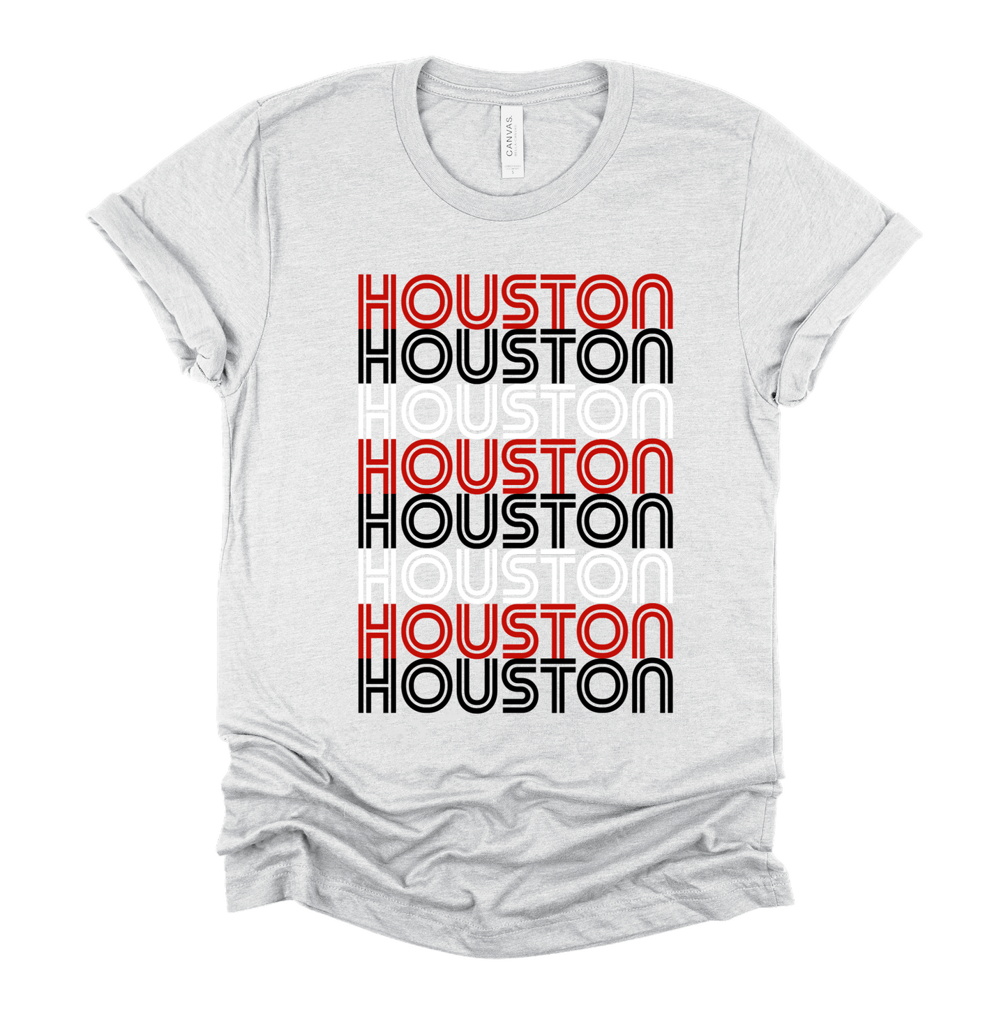 Bella Canvas Houston Stacked Mustangs Shirt/ Youth and Adult Sizing