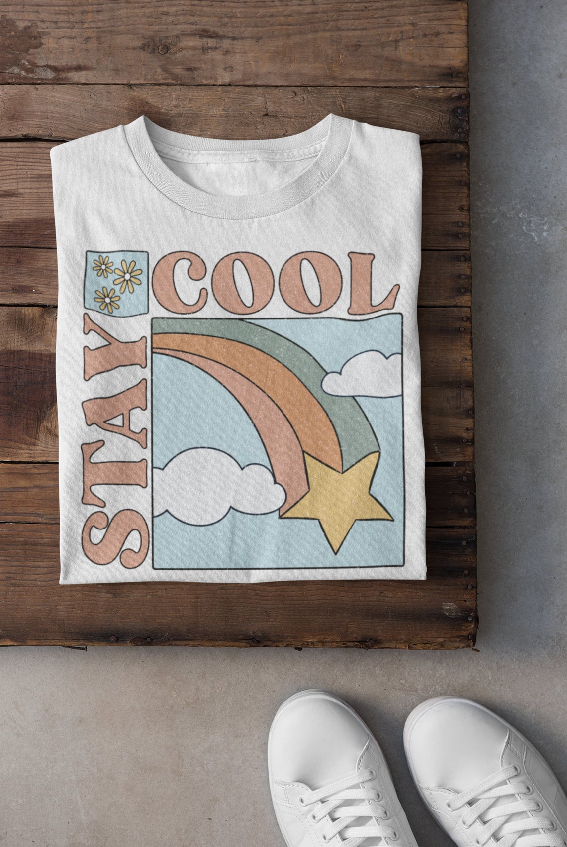 Stay Cool Retro VIbes Tee/ Toddler, Youth, and Adult Sizing Available