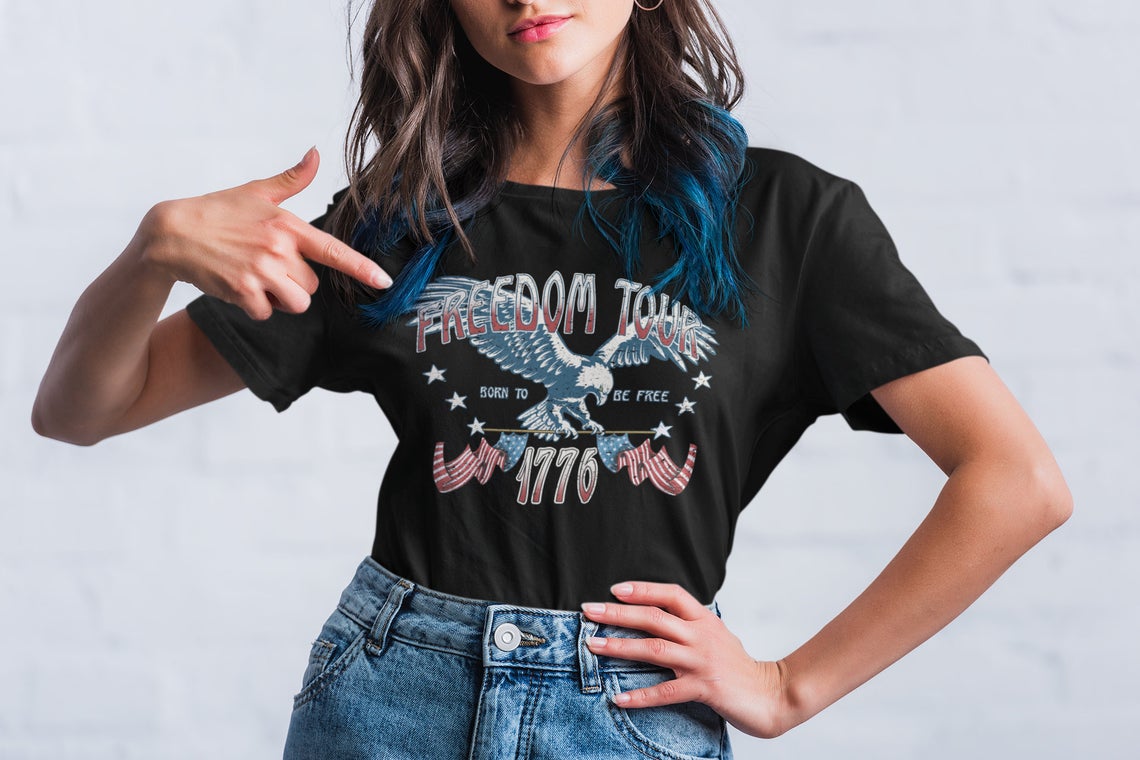 Freedom Tour Rocker Family Matching Shirts / Rocker Tees Memorial Day July 4th / Retro Style/ Toddler - Youth - Adult Sizing