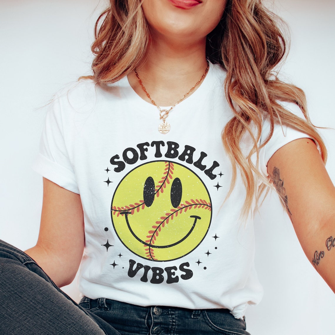 Softball Vibes  -Unisex Toddler, Youth, and Adult Sized Baseball Shirt/ Softball Shirt/ Baseball Mom Tee