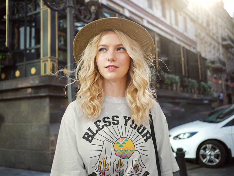 Bless Your Heart - Southern Style Softstyle Bella Tee/ Country Western T-Shirt