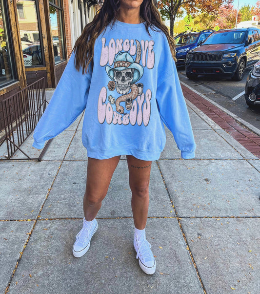 Pink Mustache Boutique Blue Tiger Sweatshirt