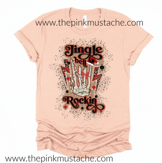 Quality Softstyle Jingle Bell Rockin' Christmas Tee/ Super Cute Christmas Shirt